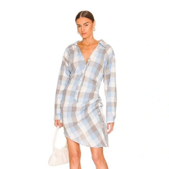 Atoir The Vision Dress in Air Force Blue Check, size 6, Contemporary Chic Retro - Picture 1 of 16